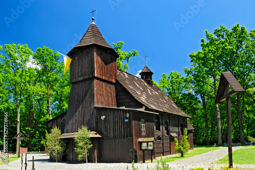 Fotomurale Wooden church of st