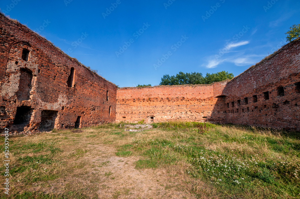 Ruins of castle Dybow, Torun, Kuyavian-Pomeranian Voivodeship, Poland