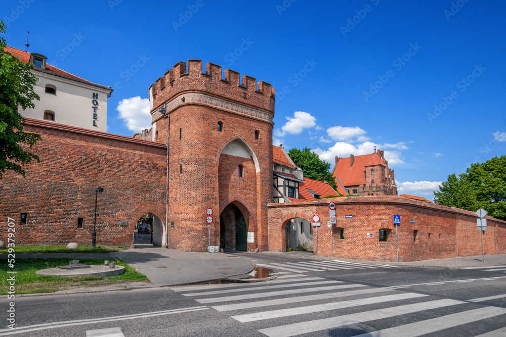 Bridge gate in Torun, Kuyavian-Pomeranian Voivodeship, Poland