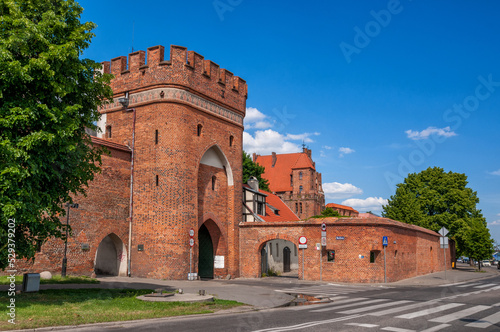 Bridge gate in Torun, Kuyavian-Pomeranian Voivodeship, Poland