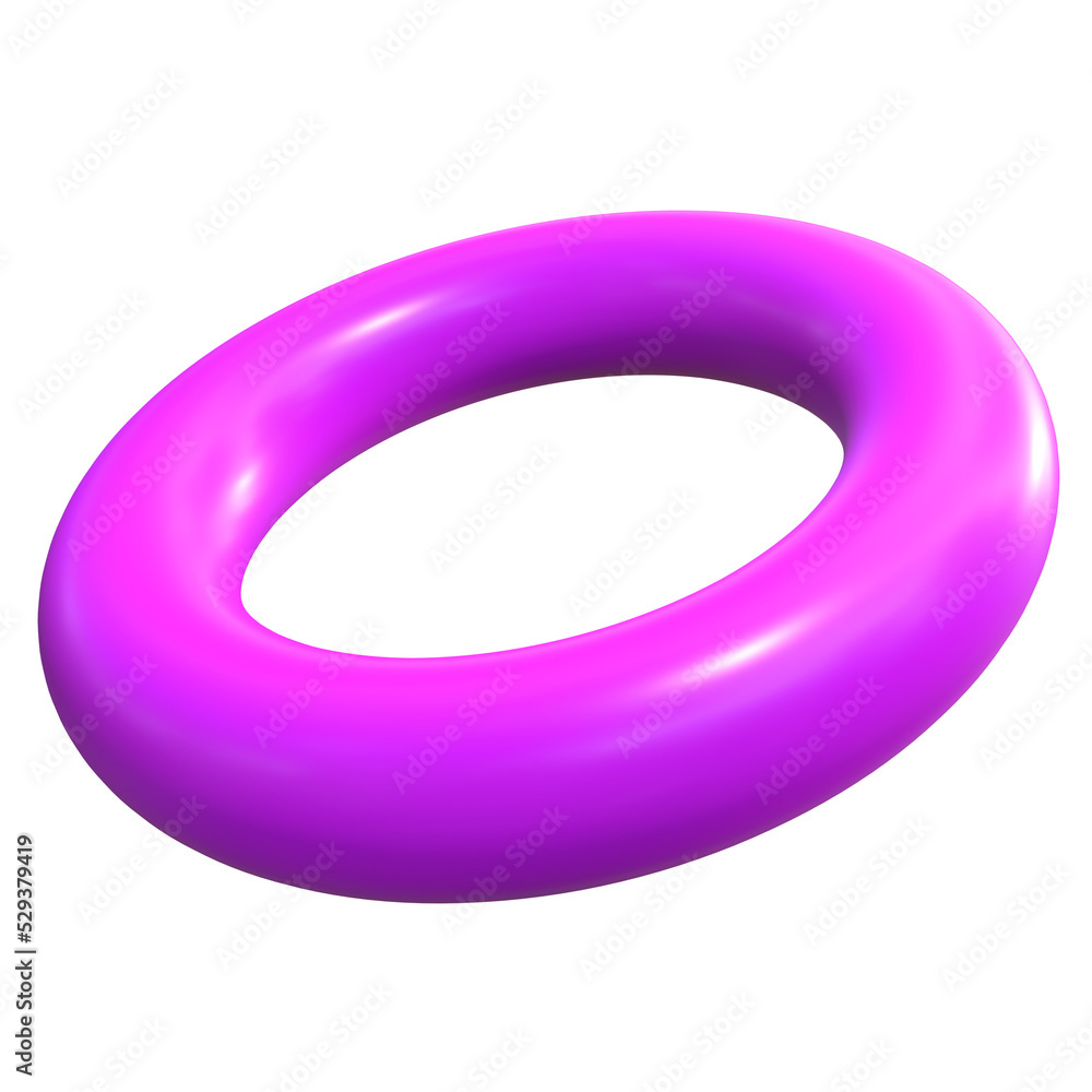 Abstract Torus Geometric Shape 3D Render Abstract Torus Geometric Shape 3D Render