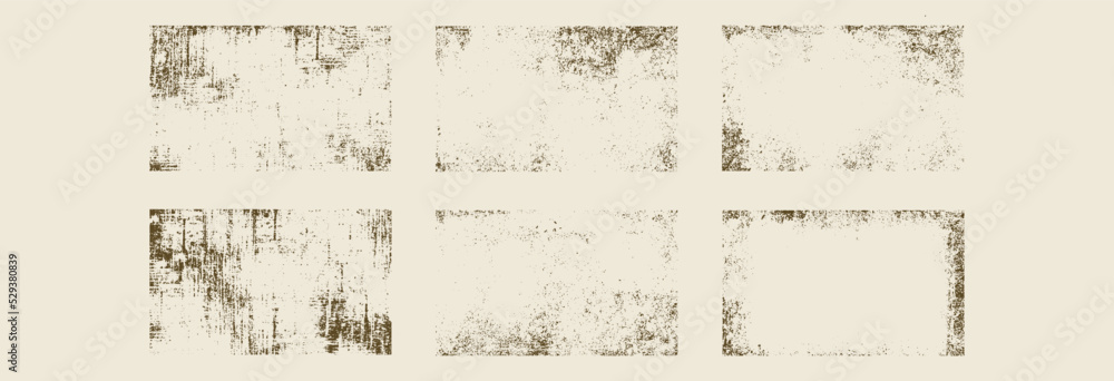 Set of Abstract dirty grunge grain texture, vintage style. Vector illustration.