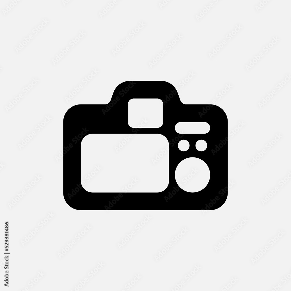 Camera screen icon in solid style about camera, use for website mobile app presentation Camera screen icon in solid style about camera, use for website mobile app presentation