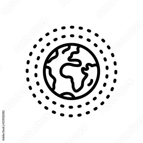 Black line icon for inclusive