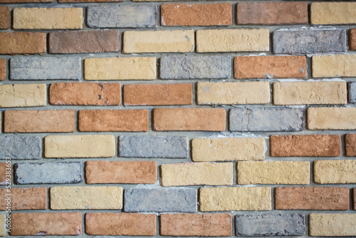 Brick old wall as background  loft style decoration brick texture for interior with copy space.