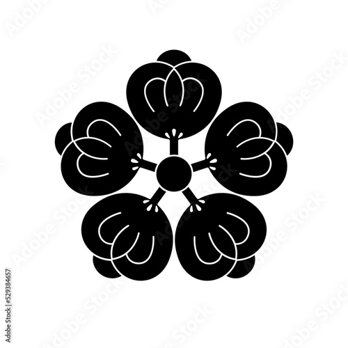 茶の實紋 / 茶の実紋・五つ茶の實（いつつちゃのみ）