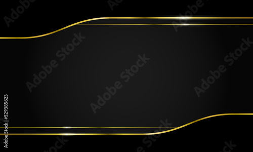 ゴールドの線でできたラグジュアリーな雰囲気のフレーム