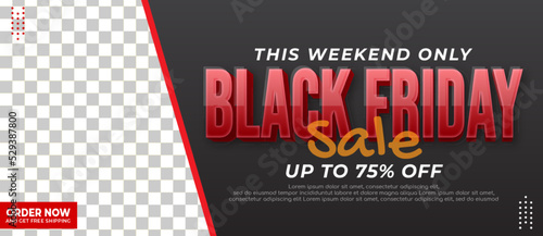 Black friday sale banner promotion for promote your business