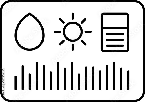 Smart irrigation icon, outline style vector image. Smart Farming and Agriculture IoT Solutions icon