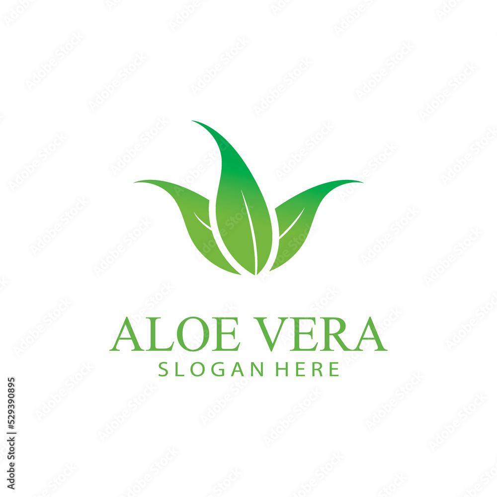 aloe vera logo design vector illustration template aloe vera logo design vector illustration template