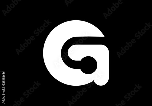 Capital initial letter logo sign Symbol G