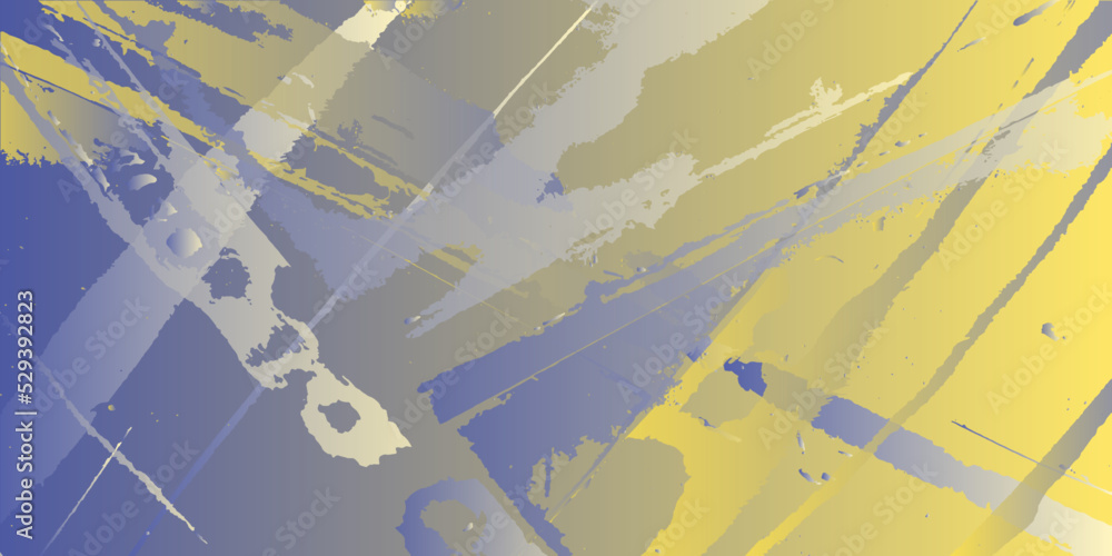 Spotted ragged background of yellow-blue spots. Creative spotted background. Vector graphics Spotted ragged background of yellow-blue spots. Creative spotted background. Vector graphics