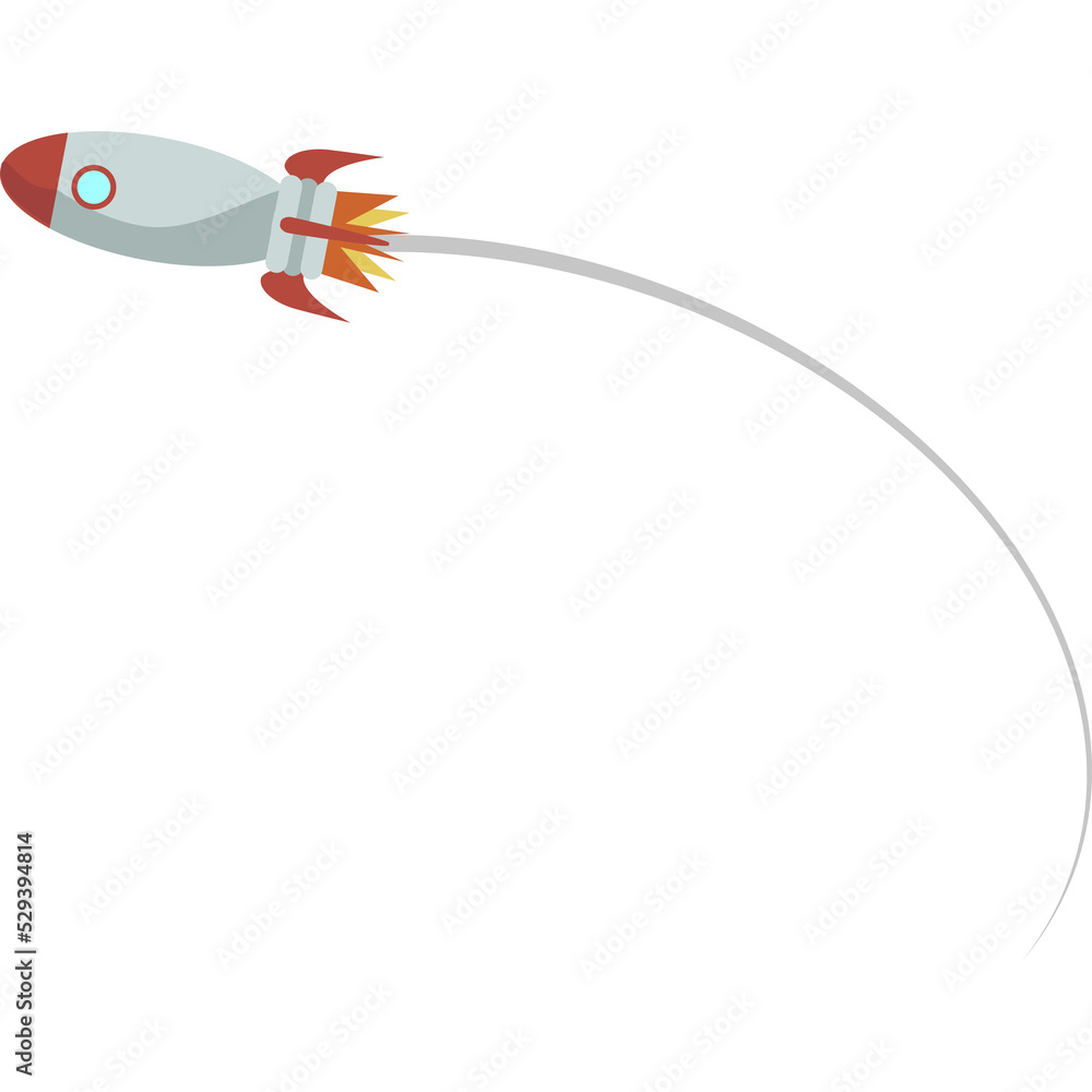 space rocket flying