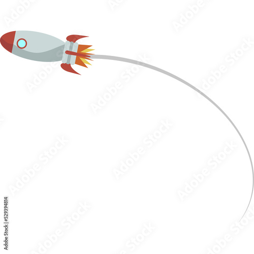 space rocket flying
