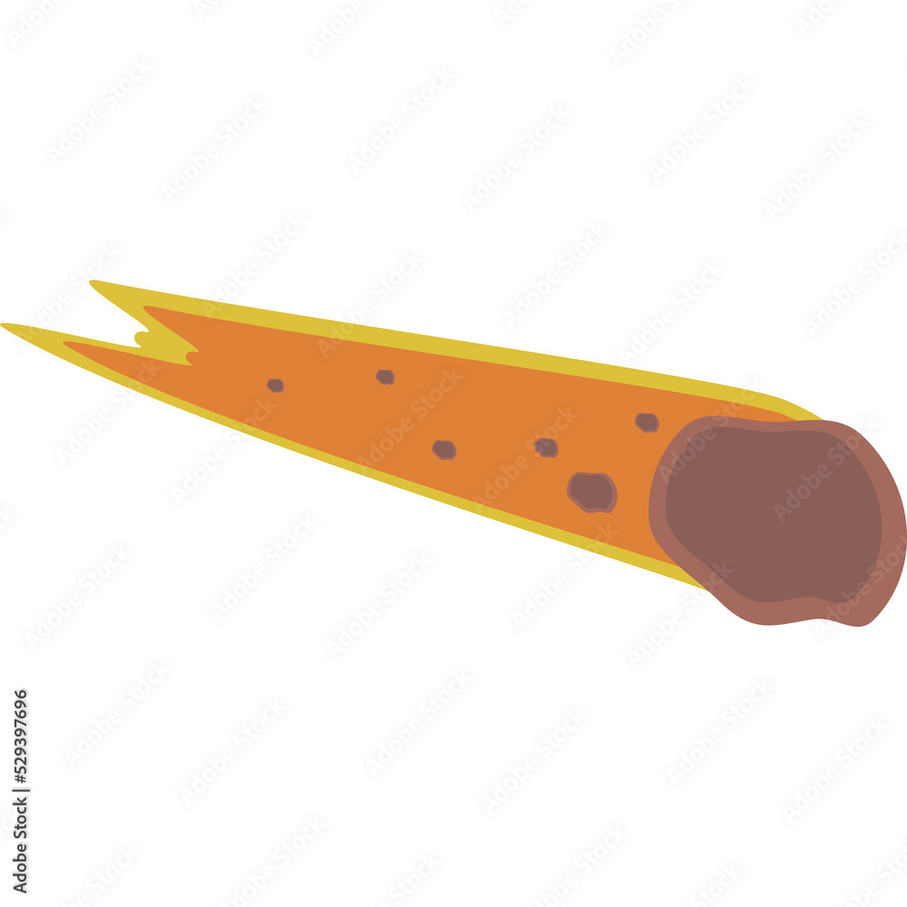 meteor flying