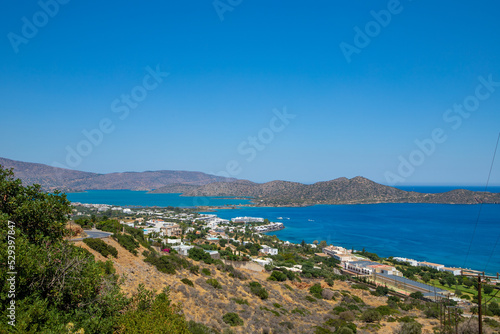 Panorama over Elounda in Crete