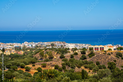 Panorama over Hersonisos in Crete