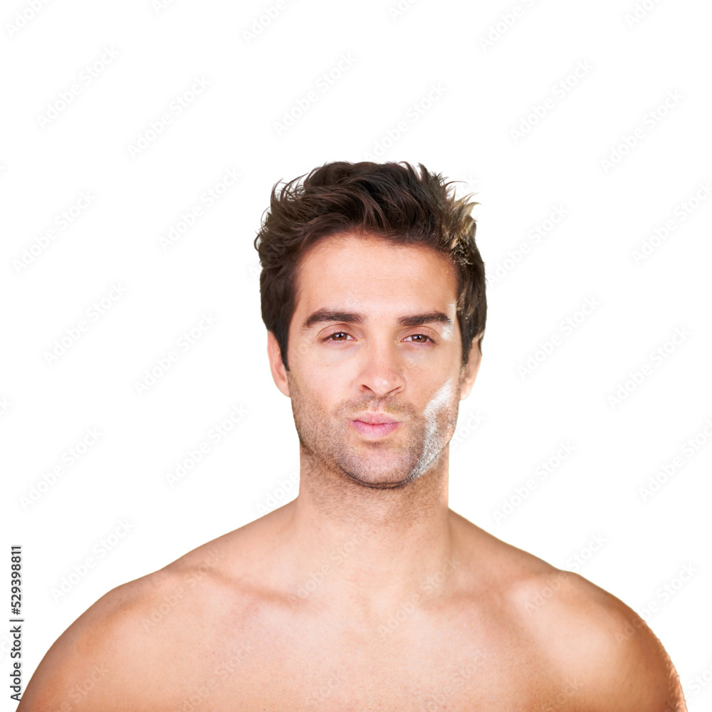 Skincare, hygiene and grooming of the face of a man keeping his skin clean with care and beauty on a png, transparent and isolated or mockup background. Portrait of health, wellness and men self care Skincare, hygiene and grooming of the face of a man keeping his skin clean with care and beauty on a png, transparent and isolated or mockup background. Portrait of health, wellness and men self care