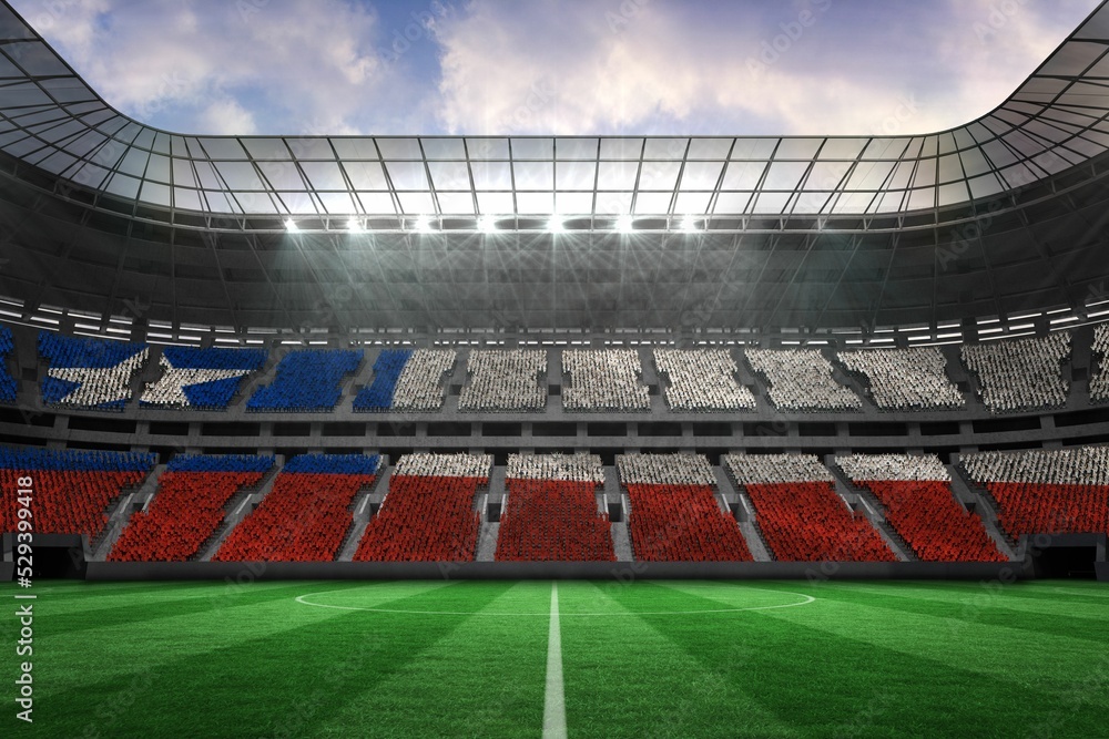 Obraz premium Stadium full of chile football fans