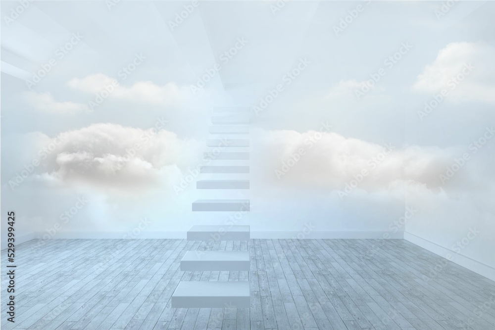 Obraz premium Clouds in a room