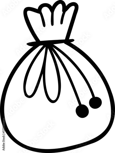 Hand Drawn cute drawstring bags illustration