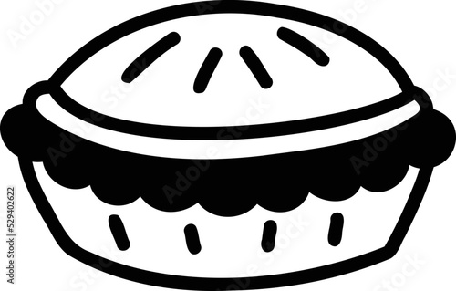 Hand Drawn pie illustration