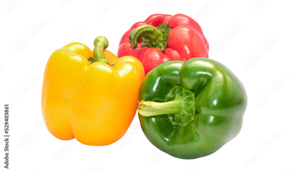 Bell pepper isolated on transparent background - PNG format. Bell pepper isolated on transparent background - PNG format.