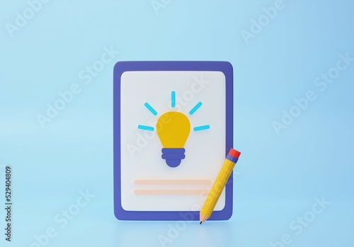 Copywriting, writing icon. Creative writing and storytelling, education concept. Writing education concept. 3d rendering illustration. Idea of writing texts, creativity and promotion. Valuable content