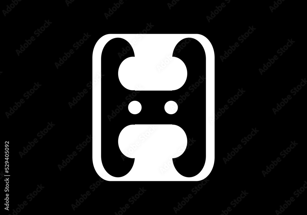 Capital letter initial sign symbol H logo Capital letter initial sign symbol H logo