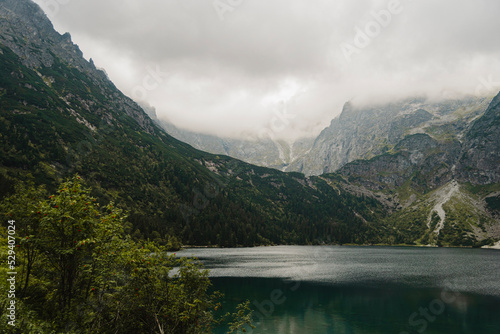 lake in the mountains morskie oko