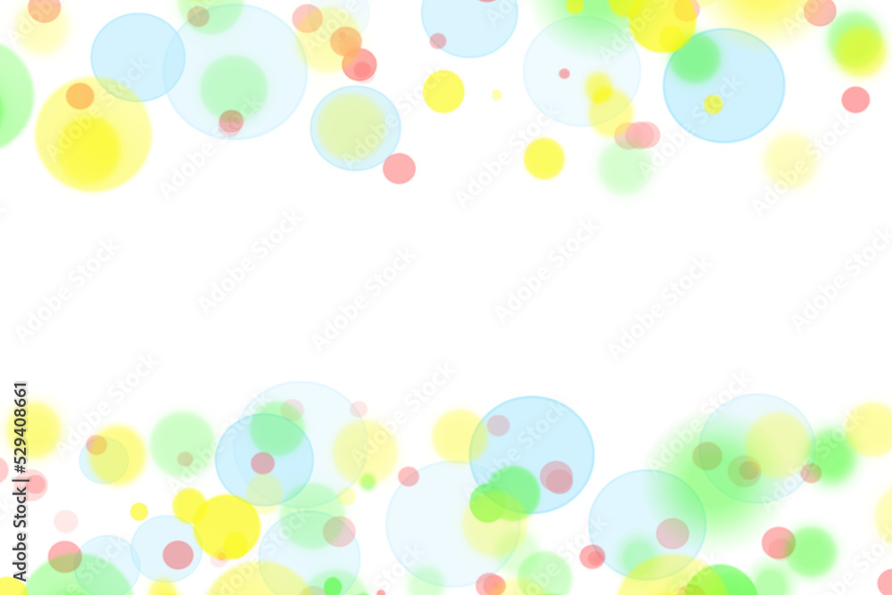 Bunte Blasen auf weißem Hintergrund mit Tetfreiraum für individuelle Anpassungen Bunte Blasen auf weißem Hintergrund mit Tetfreiraum für individuelle Anpassungen
