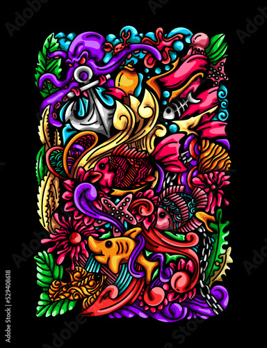 Fish Doodle Vector Illustrations