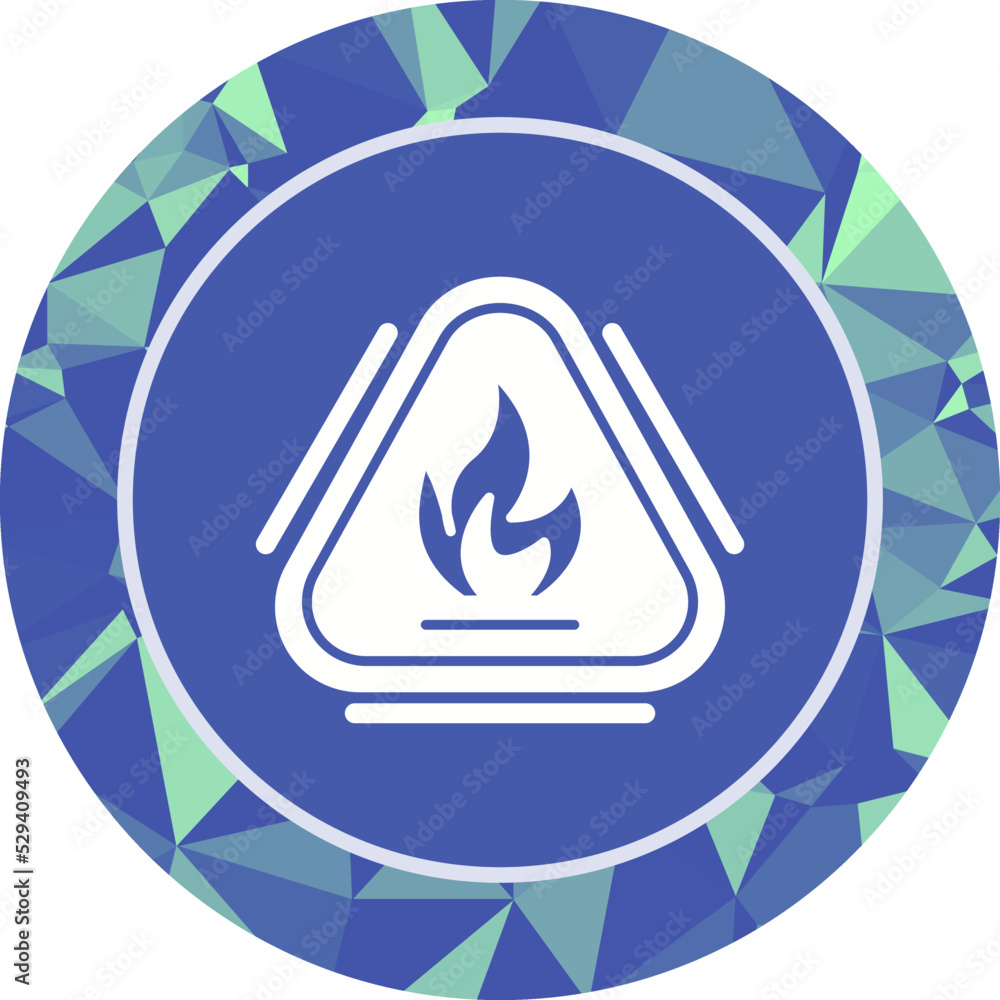 Caution Fire Icon Caution Fire Icon