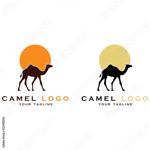 creative camel logo with slogan template