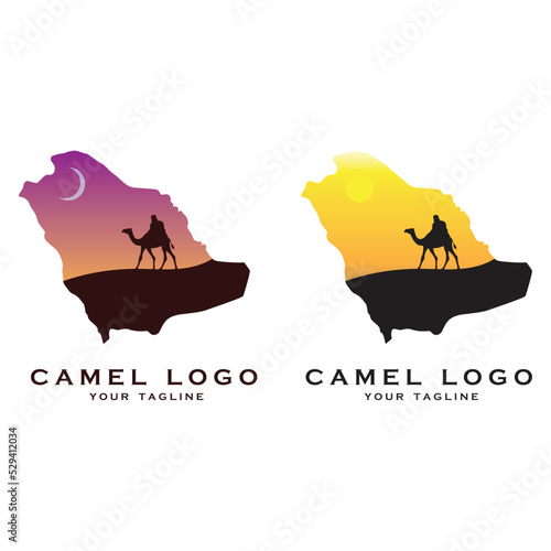 creative camel logo with slogan template