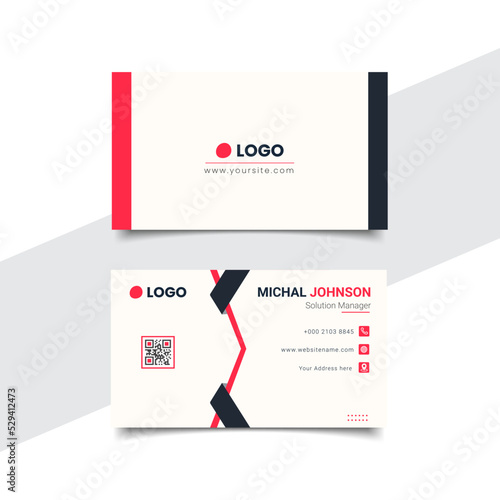 Corporate elegant business card template