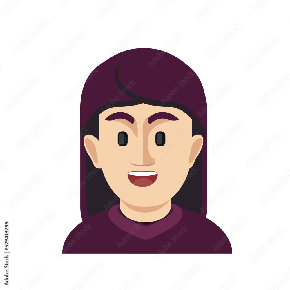 Emojis for women and men. Face in the style of emoji. vector illustration. Talking person of self-expression, an avatar for a video blog. Memoji stickers. Profile Picture Avatar cartoon character Emojis for women and men. Face in the style of emoji. vector illustration. Talking person of self-expression, an avatar for a video blog. Memoji stickers. Profile Picture Avatar cartoon character