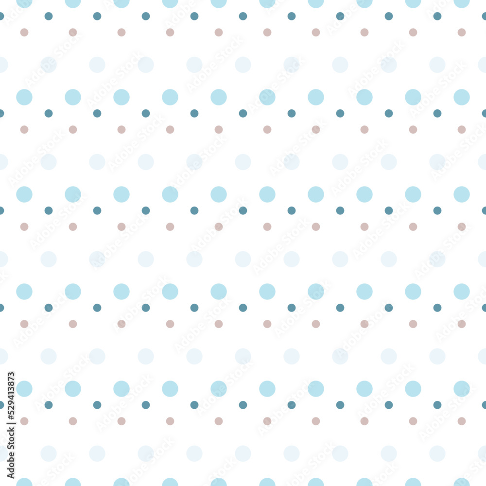 Polka dots seamless pattern. Pixel Perfect Seamless Pattern Pastel Dots