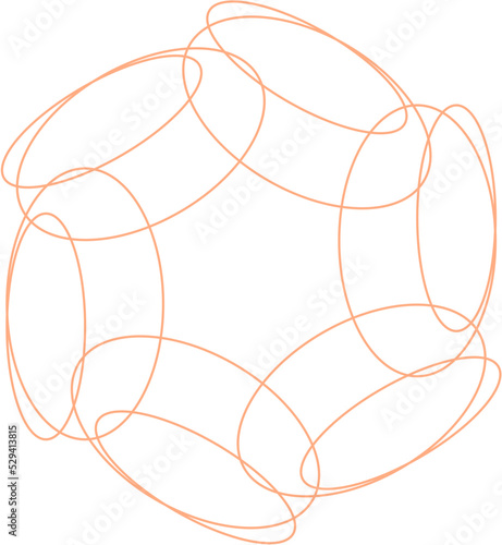 Circular Oval Line Design