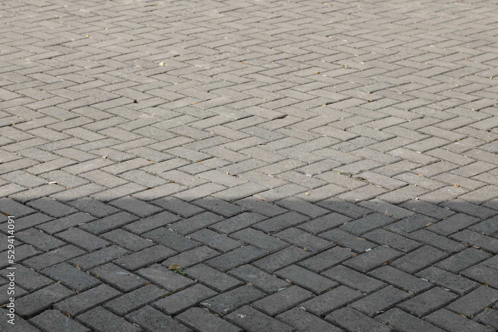 Paver brick floor also call brick paving, paving stone or block paving. Manufactured from concrete or stone for road, path, driveway and patio