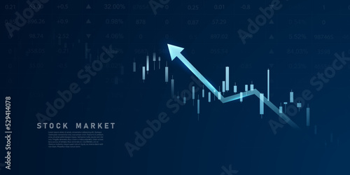 business vector illustration design Stock market charts or Forex trading charts for business and finance ideas.