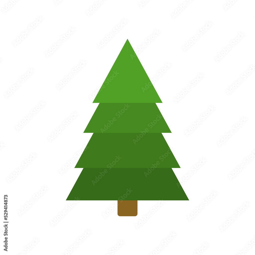 Christmas tree flat icon set. Xmas cartoon craft collection. Vector new year winter holiday desing element Christmas tree flat icon set. Xmas cartoon craft collection. Vector new year winter holiday desing element