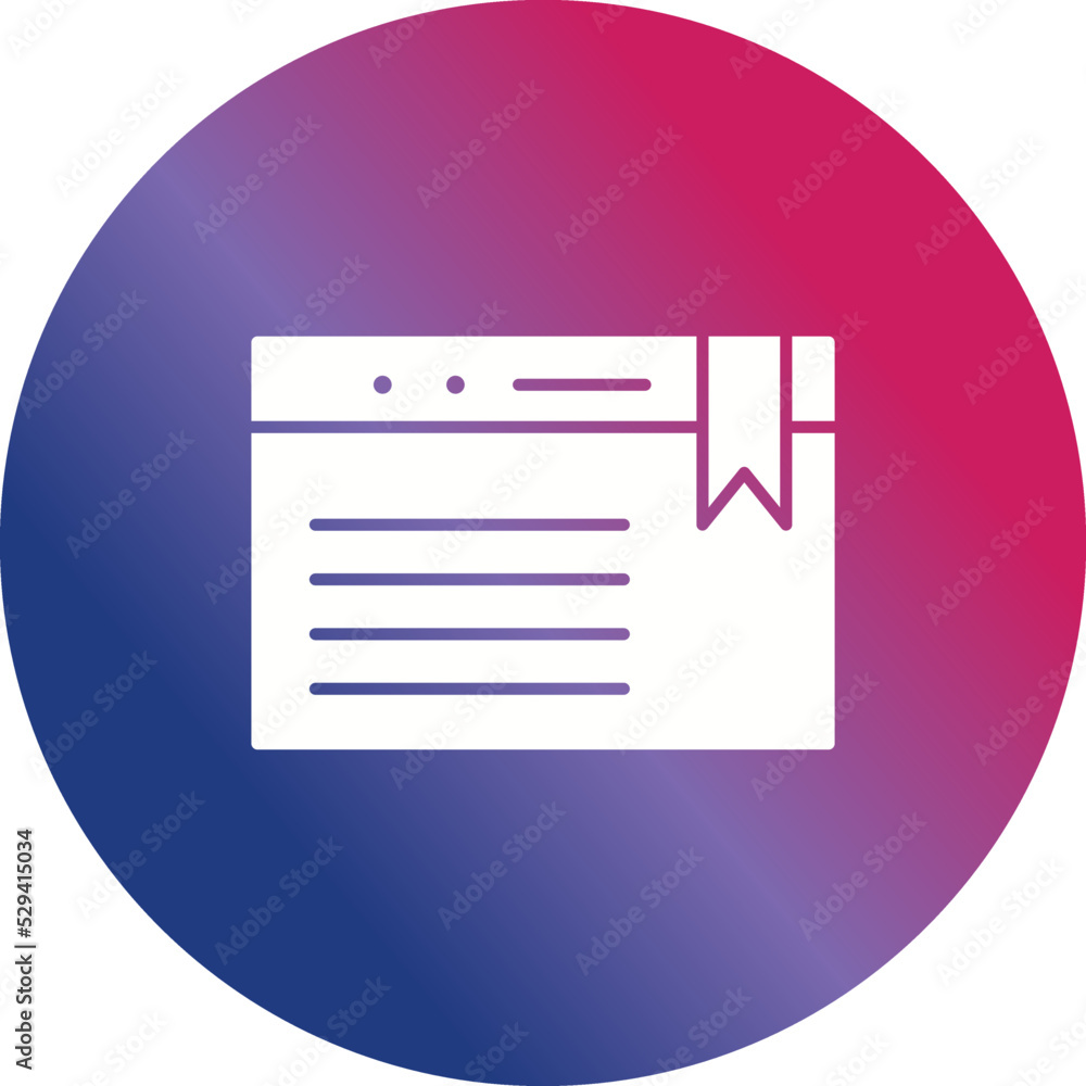 Unique Bookmarking Services Vector Icon Unique Bookmarking Services Vector Icon