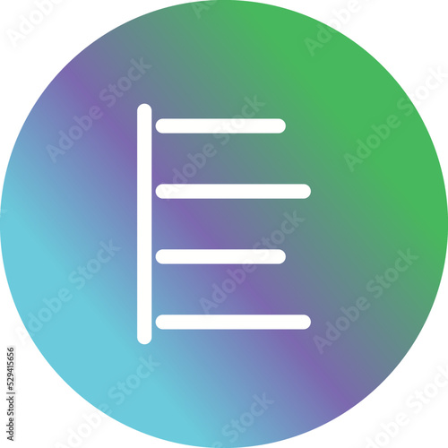 Unique Left Align Vector Icon