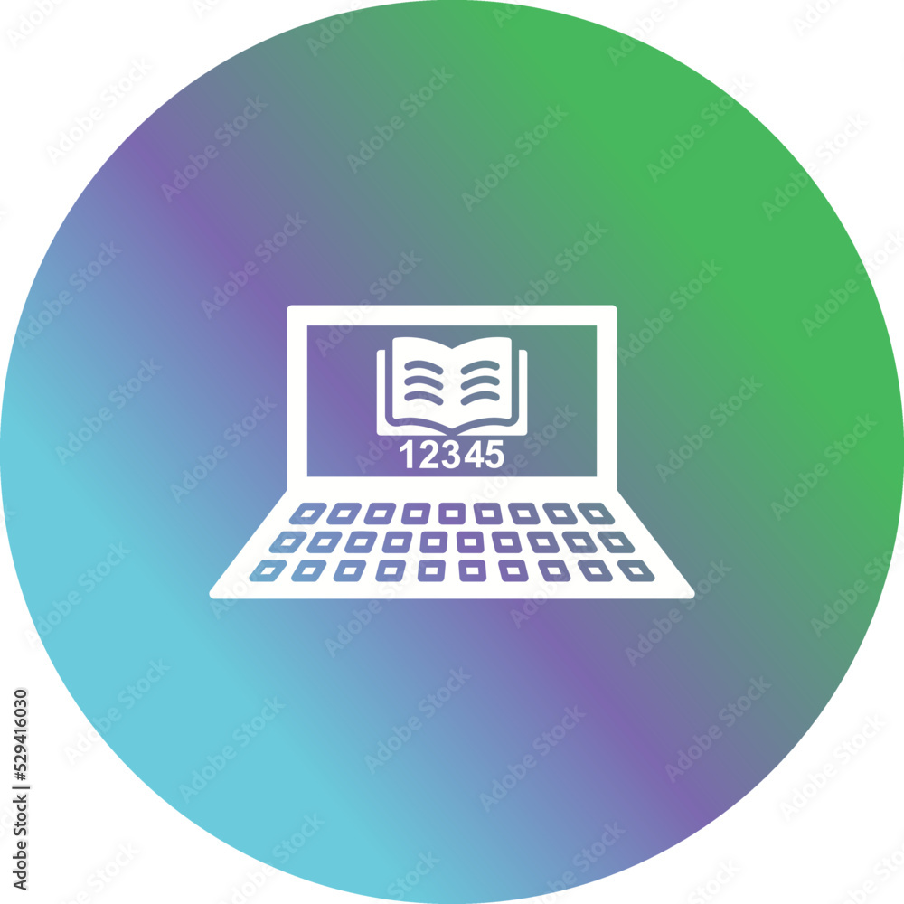 Unique Online Study Vector Icon Unique Online Study Vector Icon