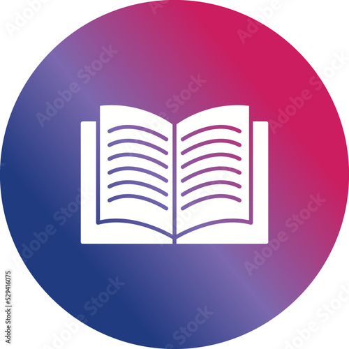 Unique Textbook Vector Icon