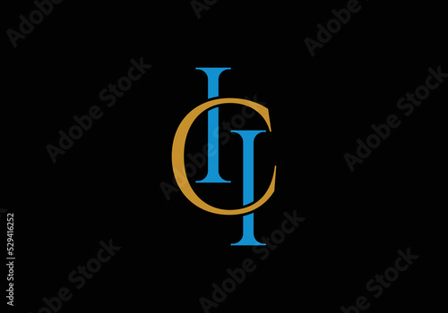 ICI Initial Monogram Letter ICI Logo Design Vector Template Letter i c i Logo Design photo