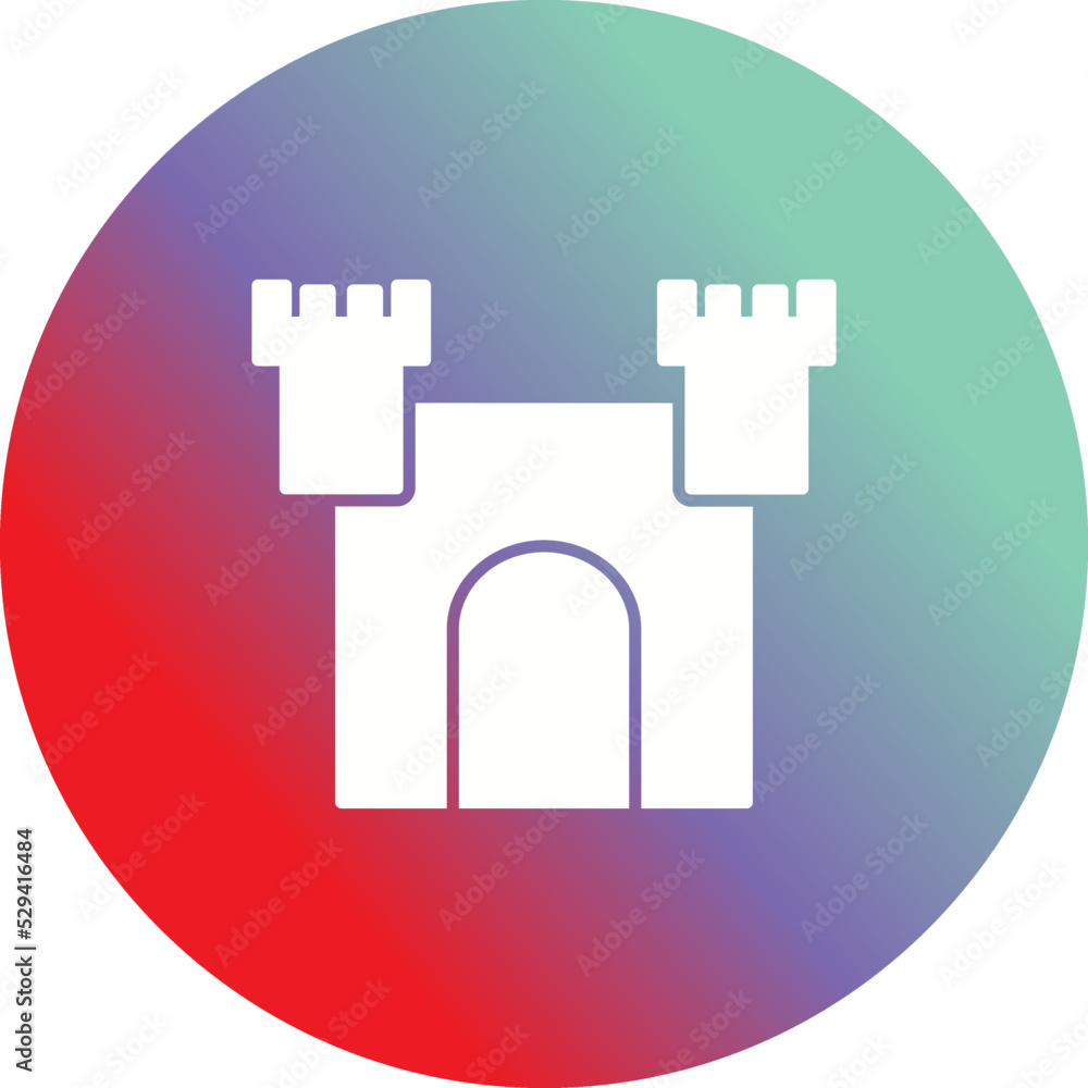 Unique Castle Vector Icon Unique Castle Vector Icon