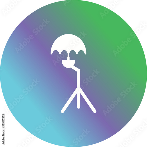 Unique Umbrella Stand Vector Icon