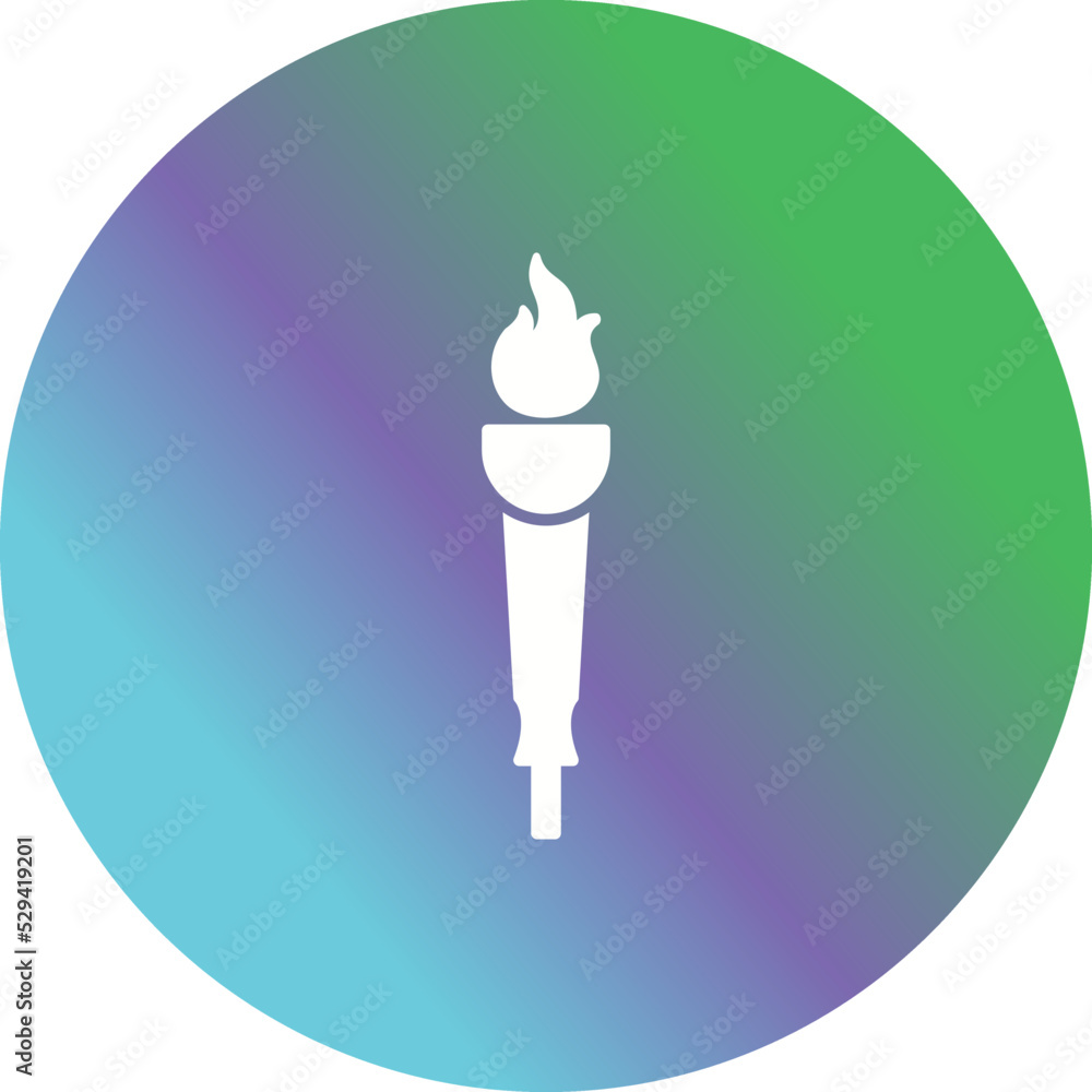 Museum Torch Icon Museum Torch Icon